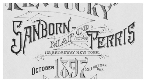 Sanborn maps logo Paducah 1897
