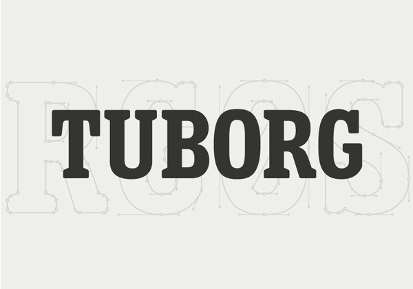 Tuborg #serif #logotype #lettering #uppercase