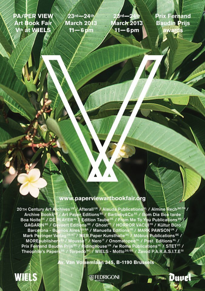 PA/PER View Art Book Fair Vth at Wiels