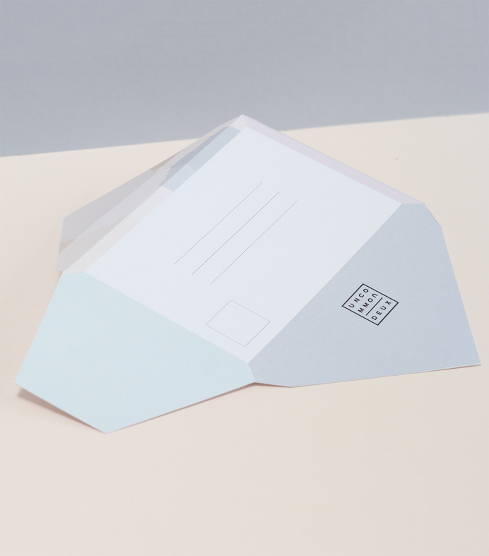 Uncommon deux branding kati forner beautiful minimal mindsparkle mag soft color colors pink baby blue graphic design print letterhead busine