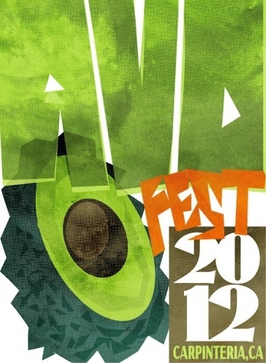 Novelty Cross// #2012 #festival #poster #avocado