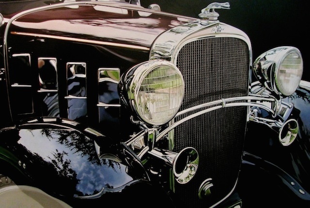 Realistic Old Polished Cars Paintings -9 #painting #car #art #realistic