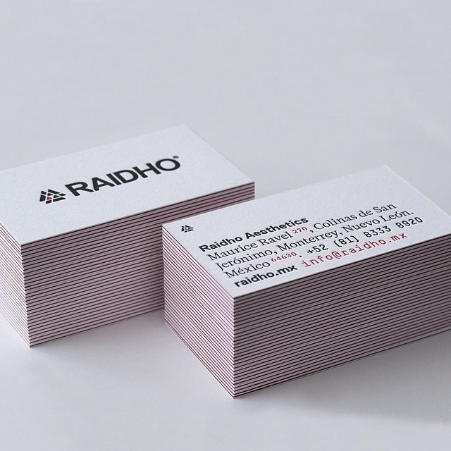 New business cards. Printed by @latipografica #raidho #latipografica #letterpress #aesthetics #triplex #cards #raidhomx