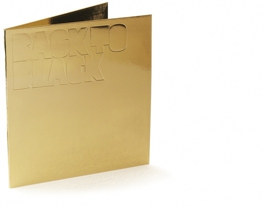 Non-Format - Back To Black #emboss #non #packaging #format #print #sleeve #black #cover #back #gold #music #to