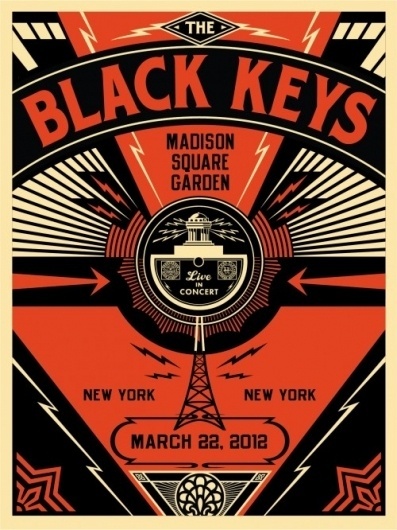 Black Keys Live - OBEY GIANT #conciert #print #obey #poster