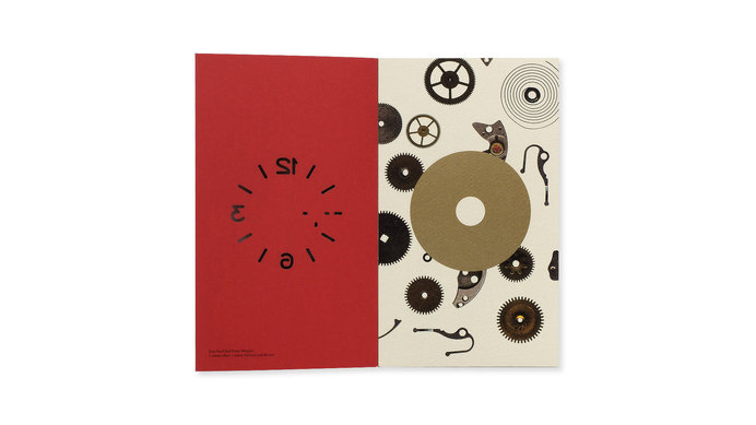 Fedrigoni Sirio Pearl | Thomas Manss & Company #emboss #embossing #silver #print #design #graphic #book #black #paper #printing #gold #watch #clock #coggs #foil #cog