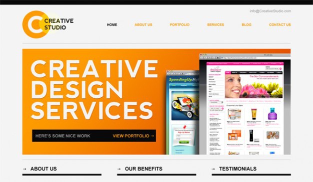 Sleek minimal website psd template Free Psd. See more inspiration related to Template, Website, Psd, Website template, Minimal, Files, Horizontal and Sleek on Freepik.