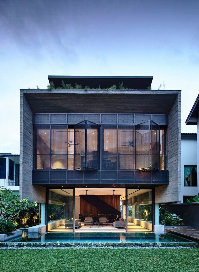 Four-Storey Family Home Designed as a Smart House in Singapore