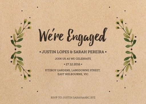 Rustic Garden - Engagement Invitations #paperlust #engagement #engagementinvitation #invitation #engagementcards #engagementinspiration #we