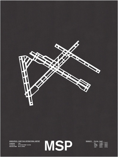 Nomo Design Shop — MSP: Minneapolis St-Paul International Screenprint #runway #design #screenprint #poster #minneapolis #airport