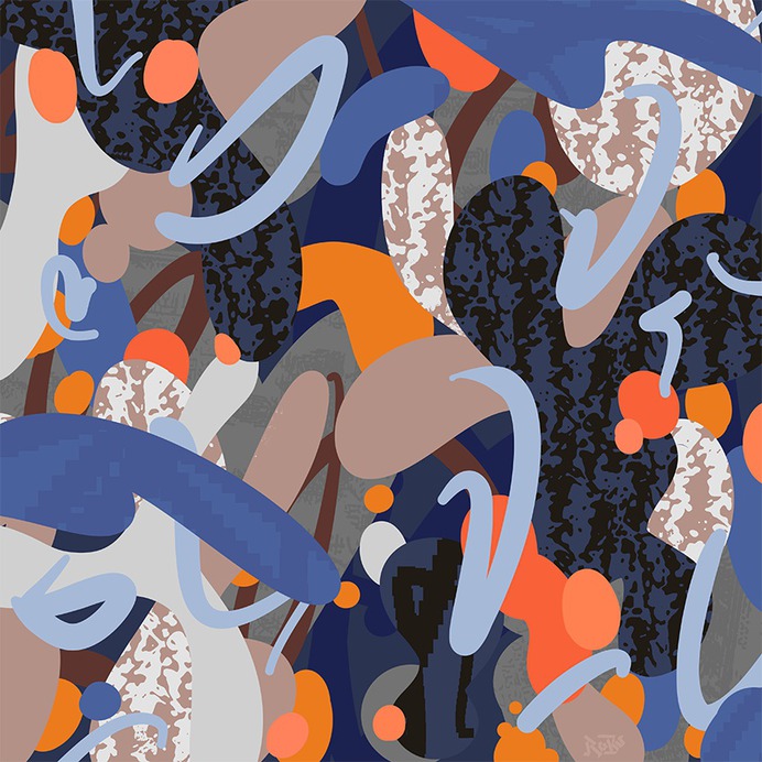 Experimental graphic pattern for key visuals designed by Andrei Robu www.andreirobu.com
