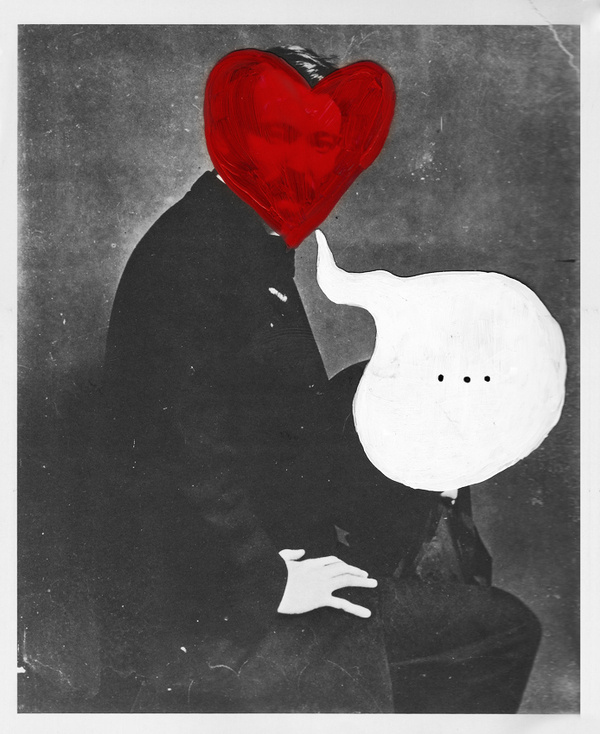 Ben Grandgenett - Valentine Illustration #heart #illustration #portrait #valentine