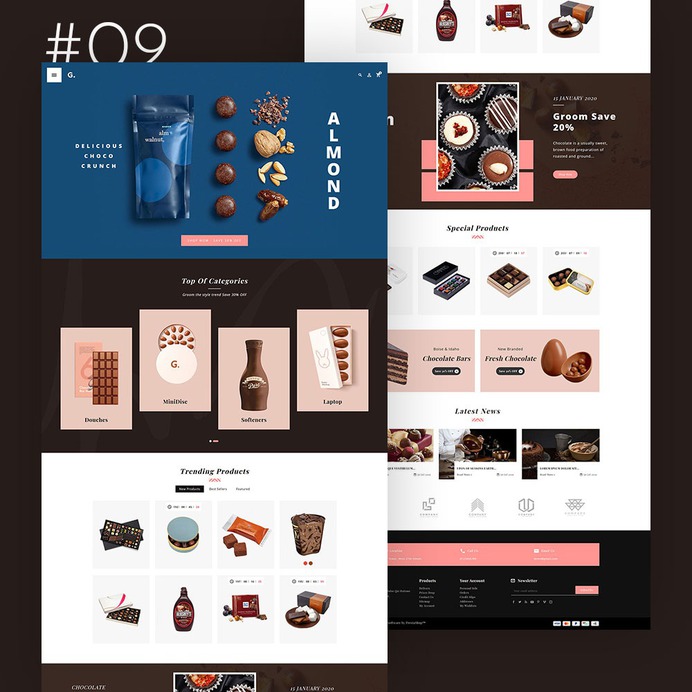 #Chocolate #Sweets #Groom - #MultiPurpose - #Prestashop #Responsive #Theme | #TemplateTrip #eCommerce #Website #Design #Template