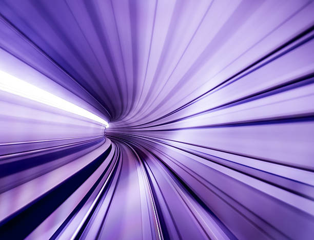 Metro tunnel at high speed