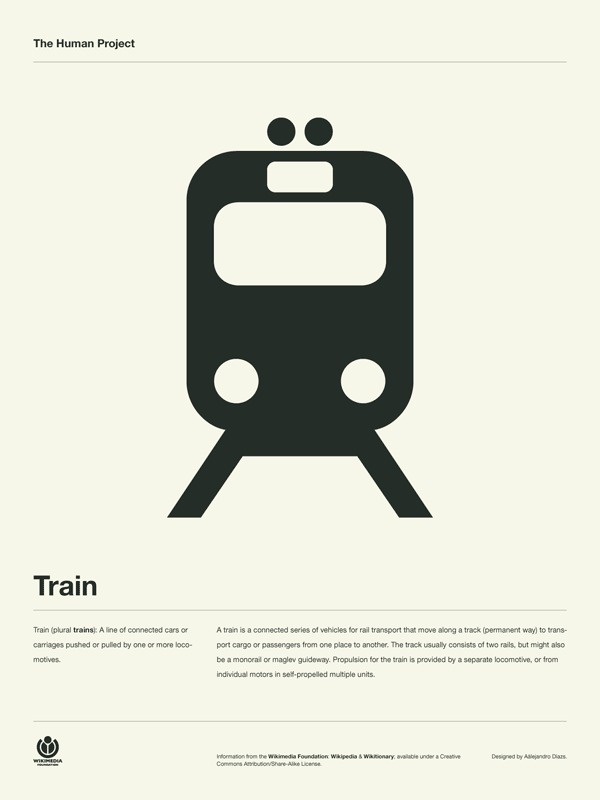 The Human Project Poster (Train) #inspiration #creative #information #pictogram #collection #design #graphic #human #grid #system #poster #typography