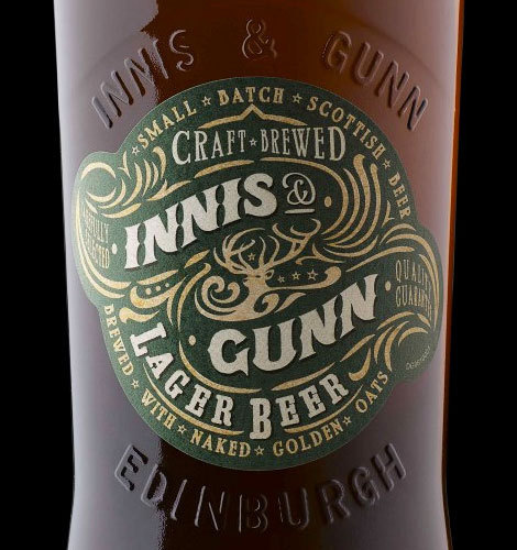 Innis & Gunn Lager #packaging #beer #label #bottle