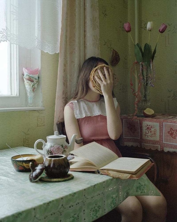Alena Zhandarova Creates Domestic Scenes and Self Portraits