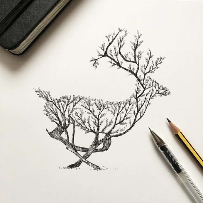 Brush Pen Techniques: How to Draw a Black Swan-saigonsouth.com.vn