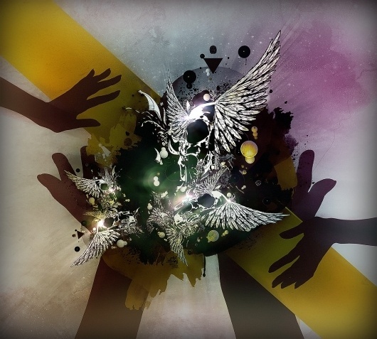 Loic SATTLER - [LSD]Lysergid #abstract #skull #feathers