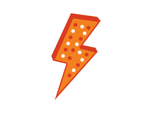 Lightning Bolt design for Junction City Music Hall. #mysterymeat #lightningbolt #vector #icon #illustration #design