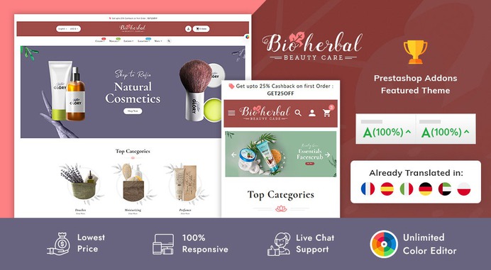 Bio Herbal - Beauty Care - Prestashop Responsive Theme