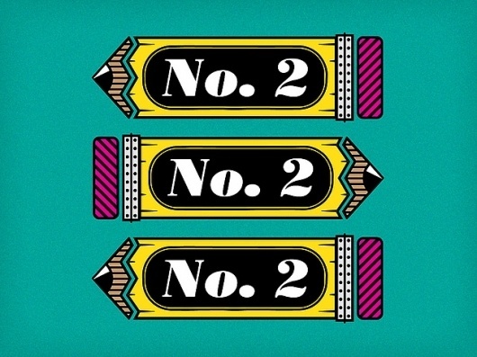 No. 2 Pencils | Flickr - Photo Sharing! #illustration #vector #line #pencil