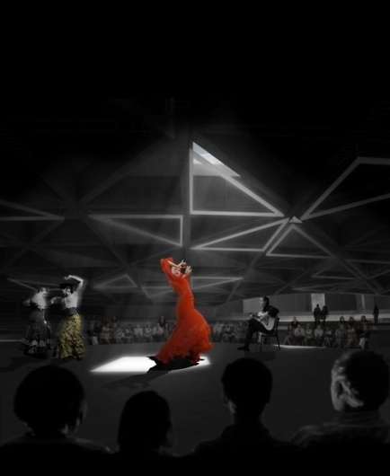 Scrapbook #red #madrid #design #dance #flamenco #light #architecture #keir #dark
