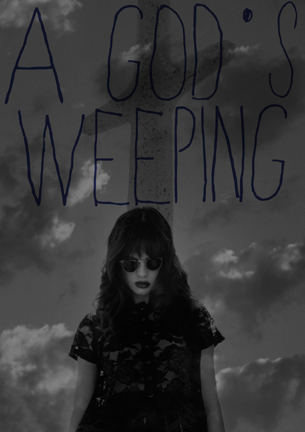 A God's Weeping #clouds #white #sky #cross #sunglasses #black #and #fashion