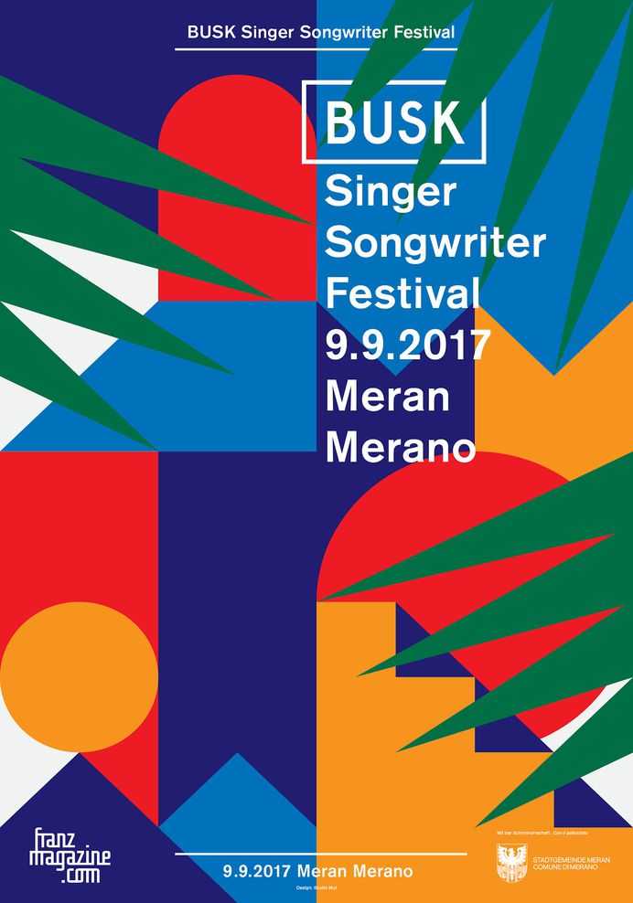 Busk Music Festival 2017 poster. Design: Studio Mut