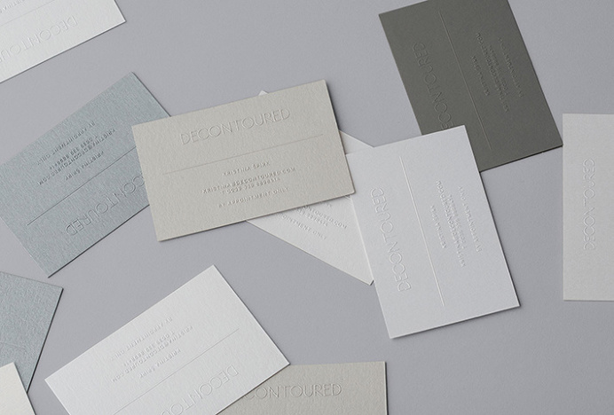 Decontoured by Bunch #graphic design #business card