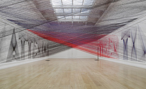 Too Much Night, Again installation at South London Gallery by Pae White » Retail Design Blog #exhibition #lash