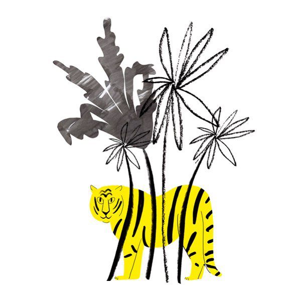 CAROLIN LOEBBERT auf Instagram: „Roooooarrrrrrr!🐅Contribution for @tapirundklotz calendar 2019, which will be released this Friday 6pm at @enfantsartspace, the calendar is…“
