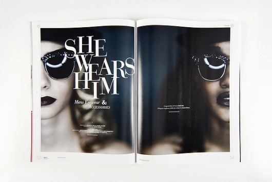 Bleu Magazine - Vol.III Issue 18 on the Behance Network #wears #article #him #photograph #cover #spread #she #editorial #magazine