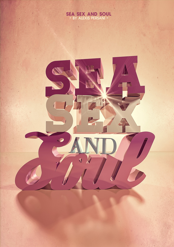 goodtypography:Alexis Persani #3d