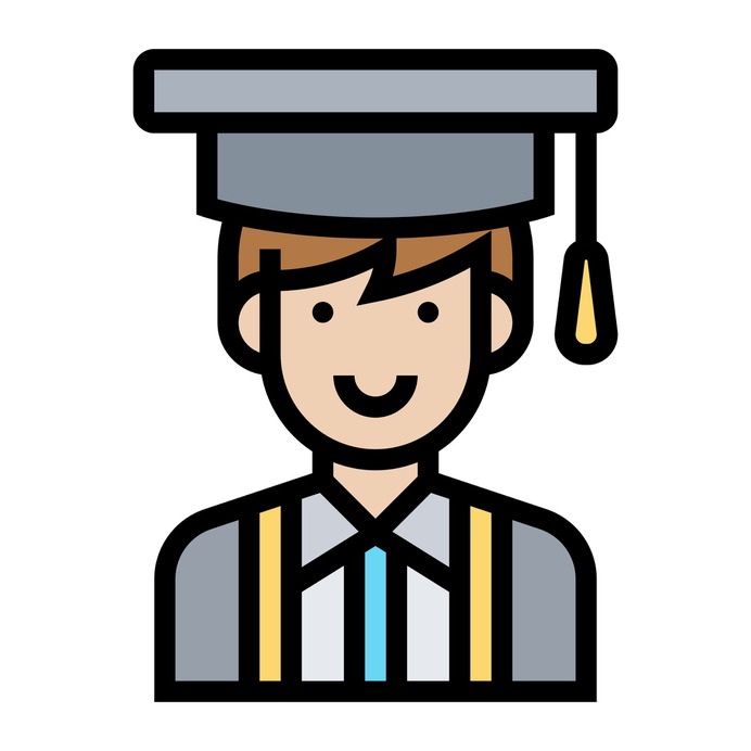 See more icon inspiration related to student, school, university, graduate, cap, education, user, boy, graduation, avatar and people on Flaticon.