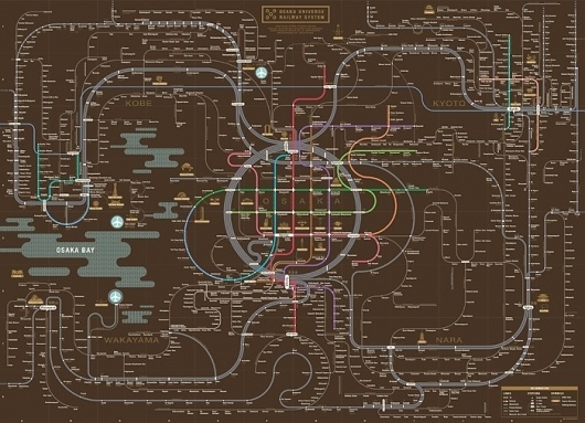 ZEROPERZERO #zeroperzero #osaka #map #subway #railway