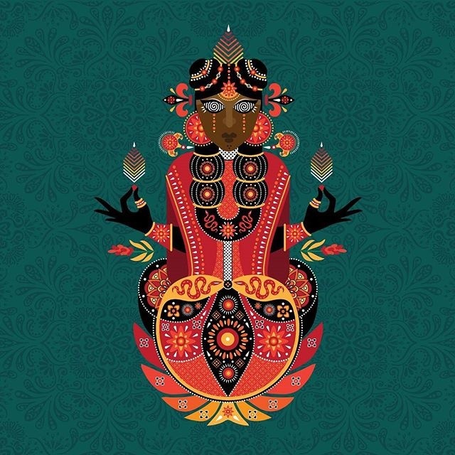 ▾ "The Primordial Power is ever at play. She is creating, preserving, and destroying in play, as it were. This Power is called Kali. Kali #kali #graphicdesigncentral #illustration #picame #abduzeedo #design #indian #illustree #artistsofinstagram #designspiration #thedesigntip #behance #graphicroozane #vector #shiva #pirategraphic #art #artoftheday #god #adobe #goddess