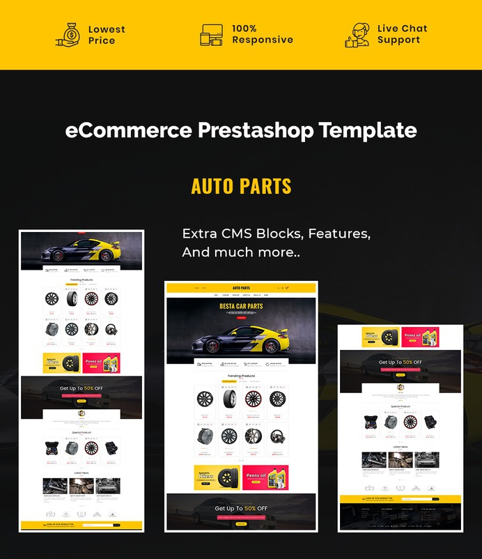 #Auto #Equipment & #Parts - #Prestashop #Responsive #Theme | #TemplateTrip #eCommerce #Website #Design #Template