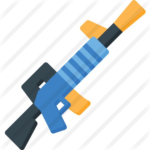See more icon inspiration related to assault rifle, fortnite, rifle, miscellaneous, gaming, weapons and weapon on Flaticon.