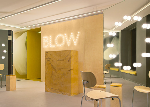 studio david thulstrup: blow hair salon in copenhagen #interior