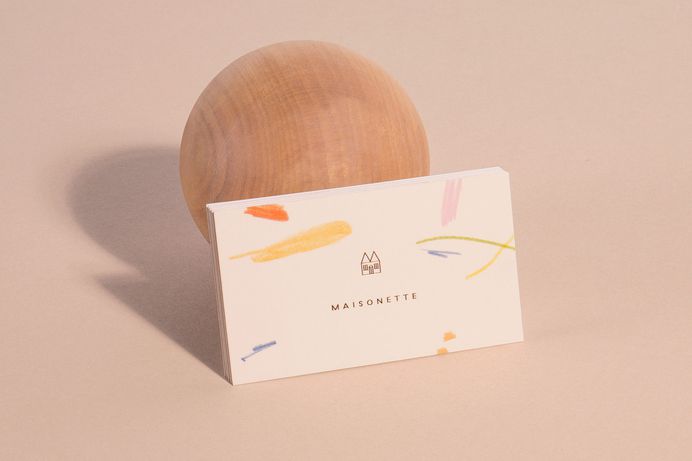 Lotta Nieminen designed the endearing branding for Maisonette, a children's e-tailer, which plays up the appeal of childlike creativity with a pattern made from coloured pencil scribbles. Find more of the most beautiful designs on mindsparklemag.com
