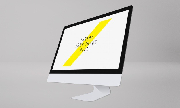Computer screen mock up Free Psd. See more inspiration related to Mockup, Technology, Computer, Template, Web, Website, Mock up, Templates, Website template, Screen, Mockups, Up, Web template, Realistic, Real, Web templates, Mock ups, Mock and Ups on Freepik.