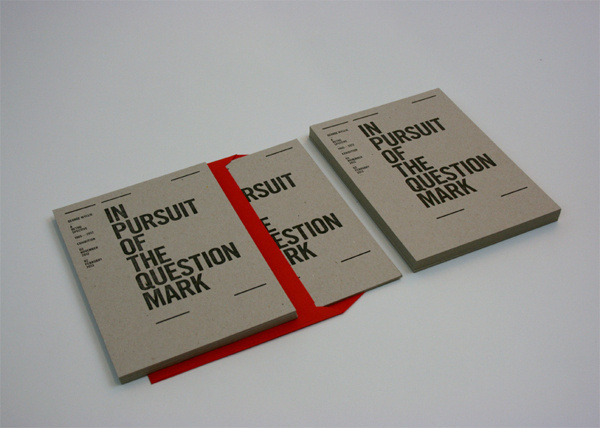 In Pursuit of the Question Mark on Behance #publication #typography