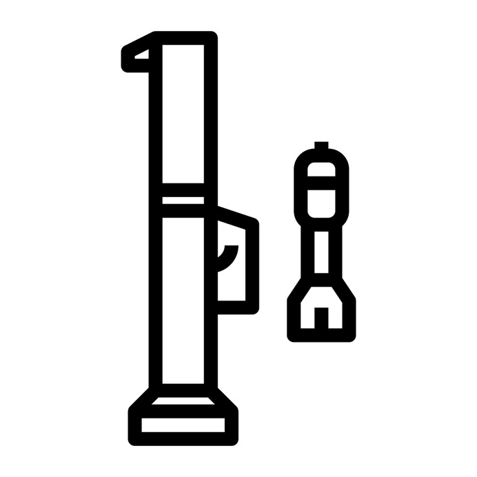 See more icon inspiration related to launcher, bazooka, grenades, launchers, miscellaneous, army, arms, weapons and weapon on Flaticon.