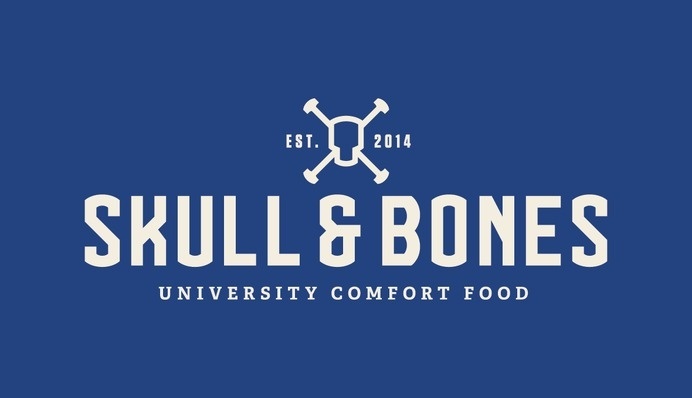 Skull & Bones, University Comfort Food #branding #design #identity #logo #typography