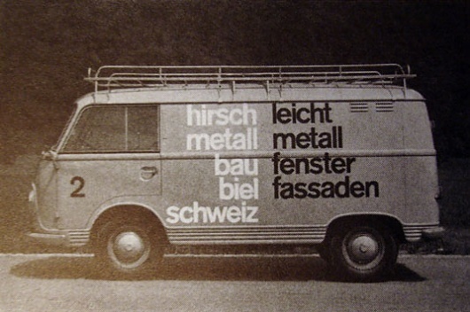 Autographik – Modernist design on vehicles | Gentle Pure Space #vehicle #van #livery #vintage #modernism