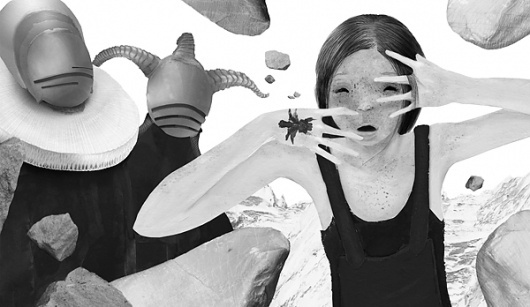 Jonas Till Hoffmann - Moresby and nurse (JPEG Image, 600 × 348 pixels) #antlers #hoffmann #stone #jonas #illustration #tattoo #horn #medieval #till #surreal #moresby