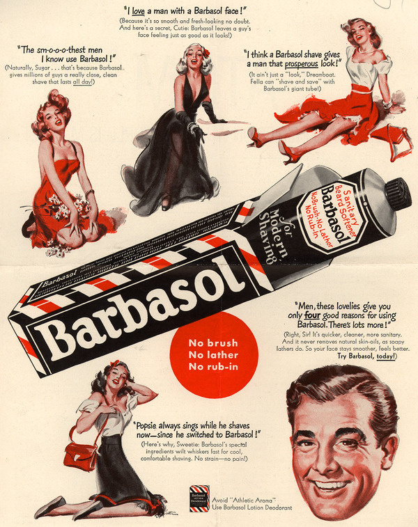 Barbasol Ad #ad #retro #40s