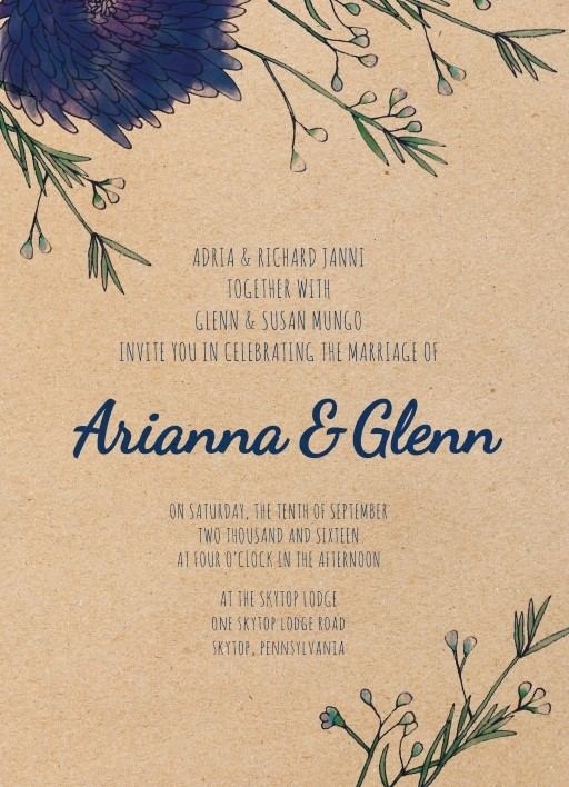 Rustic Mason Jar Flowers - Wedding Invitations #paperlust #weddinginvitation #weddinginspiration #cards #paper #design #digitalcard