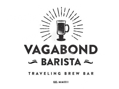 Dribbble - Vagabond Barista by Marco Suarez #coffee #logo #vintage #branding